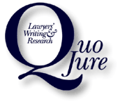 Quo Jure: Lawyers' Writing & Research